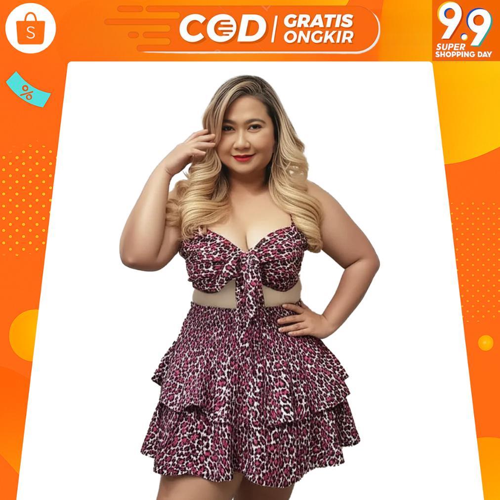 Setelan Bra Rok Mini Pantai Bali Wanita Oneset Swimwear