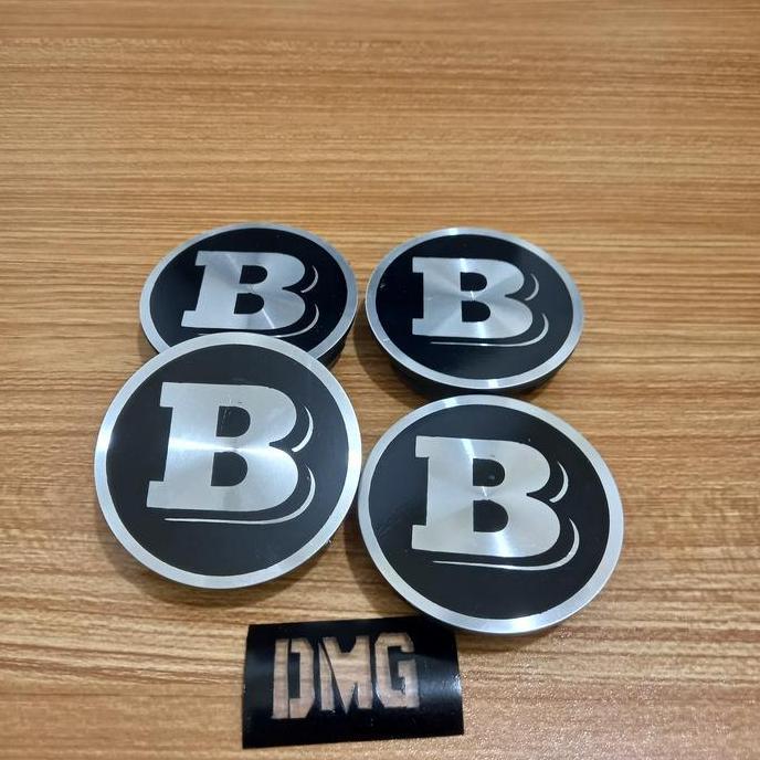DOP VELG RACING VARIASI LOGO BRABUS DIAMETER 6,5 CM 4PCS READY STOCK