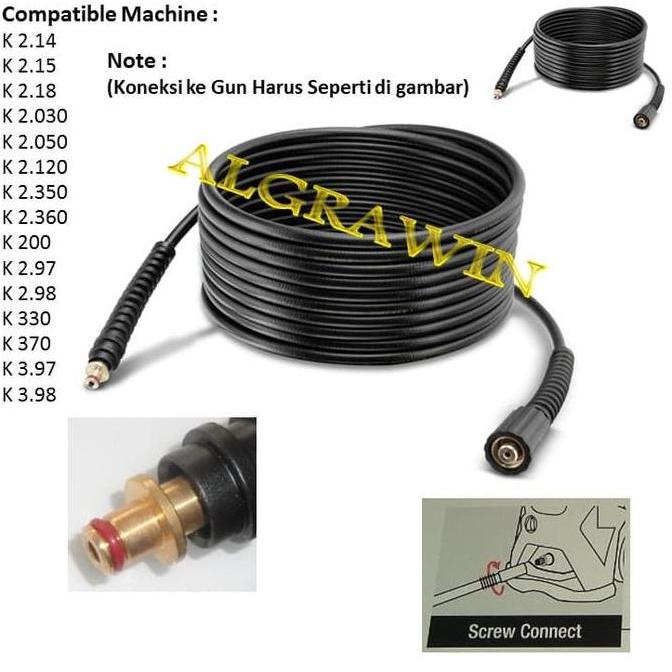 Karcher Hose H 9 Selang 9 meter 160 bar for K2.14 K2.350 K2.98 K3.98