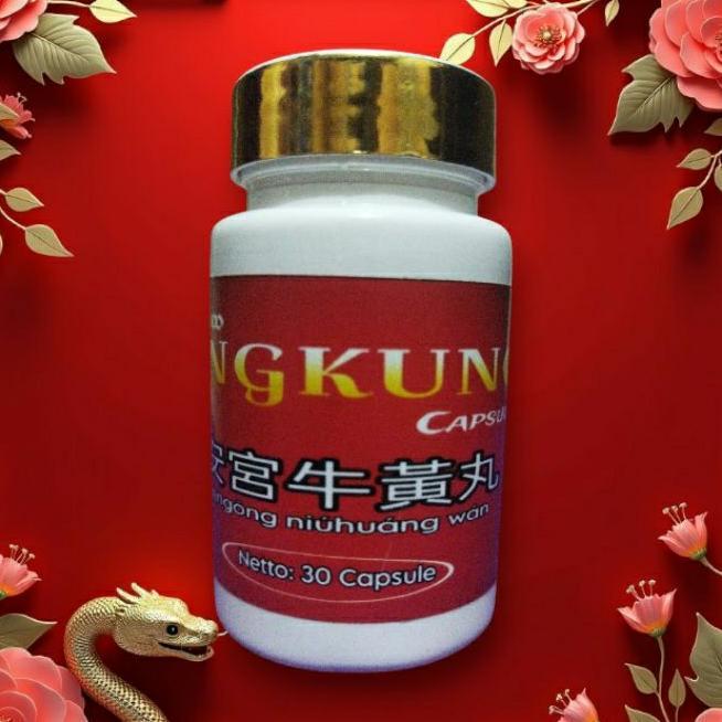 Terbaik Obat Stroke | New Angkung - Angong Niuhuang Wan Kapsul 100 % Herbal Aman Ampuh Asli Original