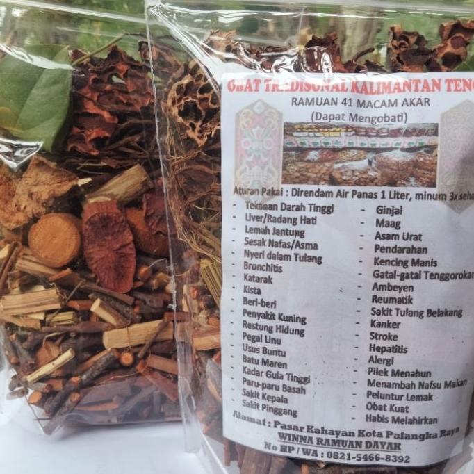 Ramuan 41 Macam Akar/Obat Herbal/Mengobati Semua Jenis Penyakit/Ramuan Tradisional Alami Manjur