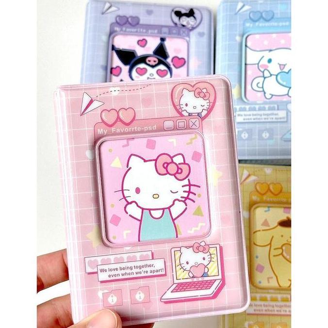 Kolbuk Photocard/Album Photo Polaroid Sanrio 3 Inci Lucu Tempat Photocard Sanrio Hello Kitty Album K