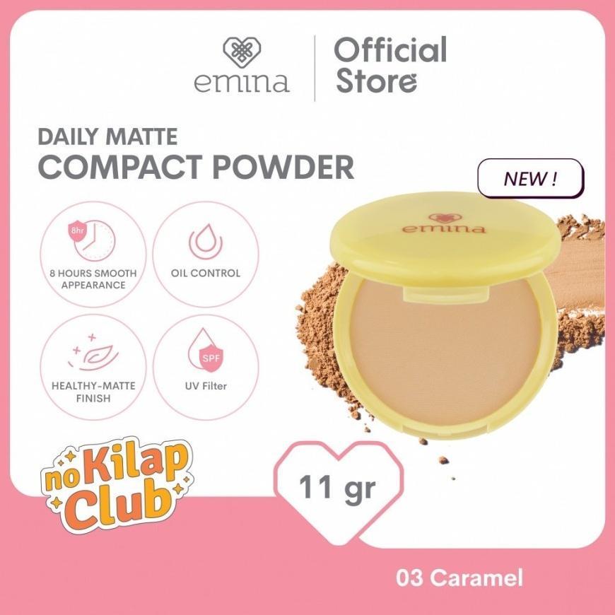 EMINA DAILY MATTE COMPACT POWDER BEDAK PADAT