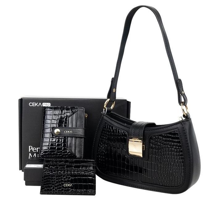 Donna- Ceka Pro Tas Shoulder Bag Nita Handbag Branded Paket Hemat Hampers - Laila Gift Set