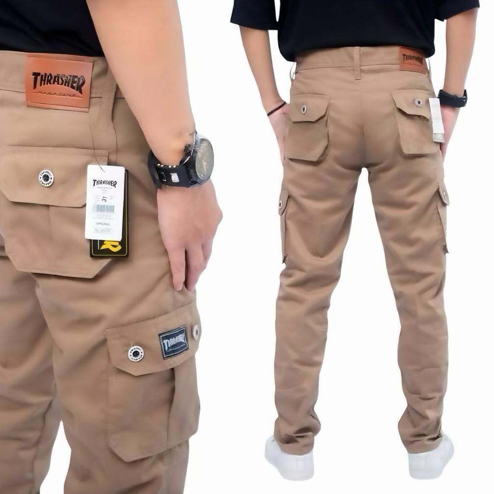 Discount Celana Cargo Panjang, Celana Cargo Original, Celana Cargo Thrasher Premium Quality Size 27-