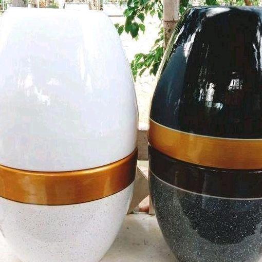 Pilihan- Pot Keramik/Pot Gerabah/Pot Tanah Liat/Pot Bunga Putih Diameter 30 Cm