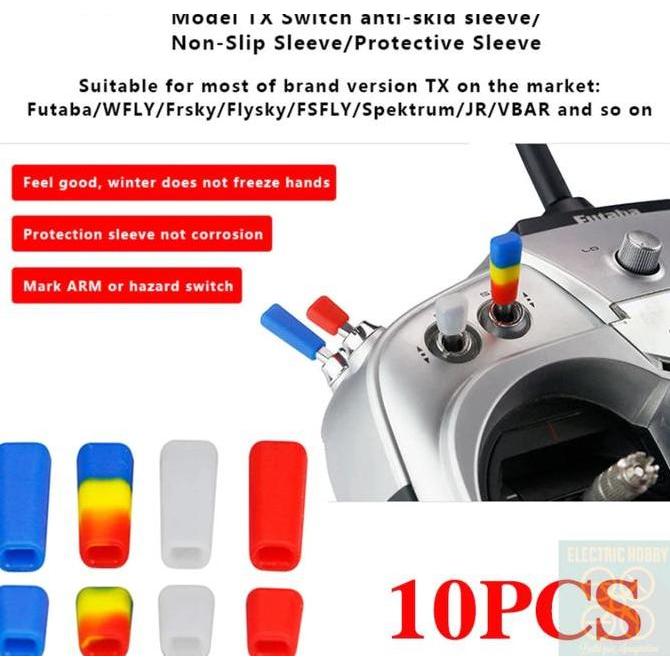 RUBBER CAP TRANSMITTER SWITCH RADIOMASTER FUTABA FRSKY JUMPER FLYSKY SILICONE ANTI SLIP EH27