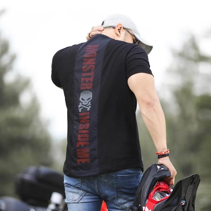 Riore- Kaos Tactical Pria Hitam Item Cowok Kece Keren Distro T Shirt Black Tshirt Bozrvk Kaosbos