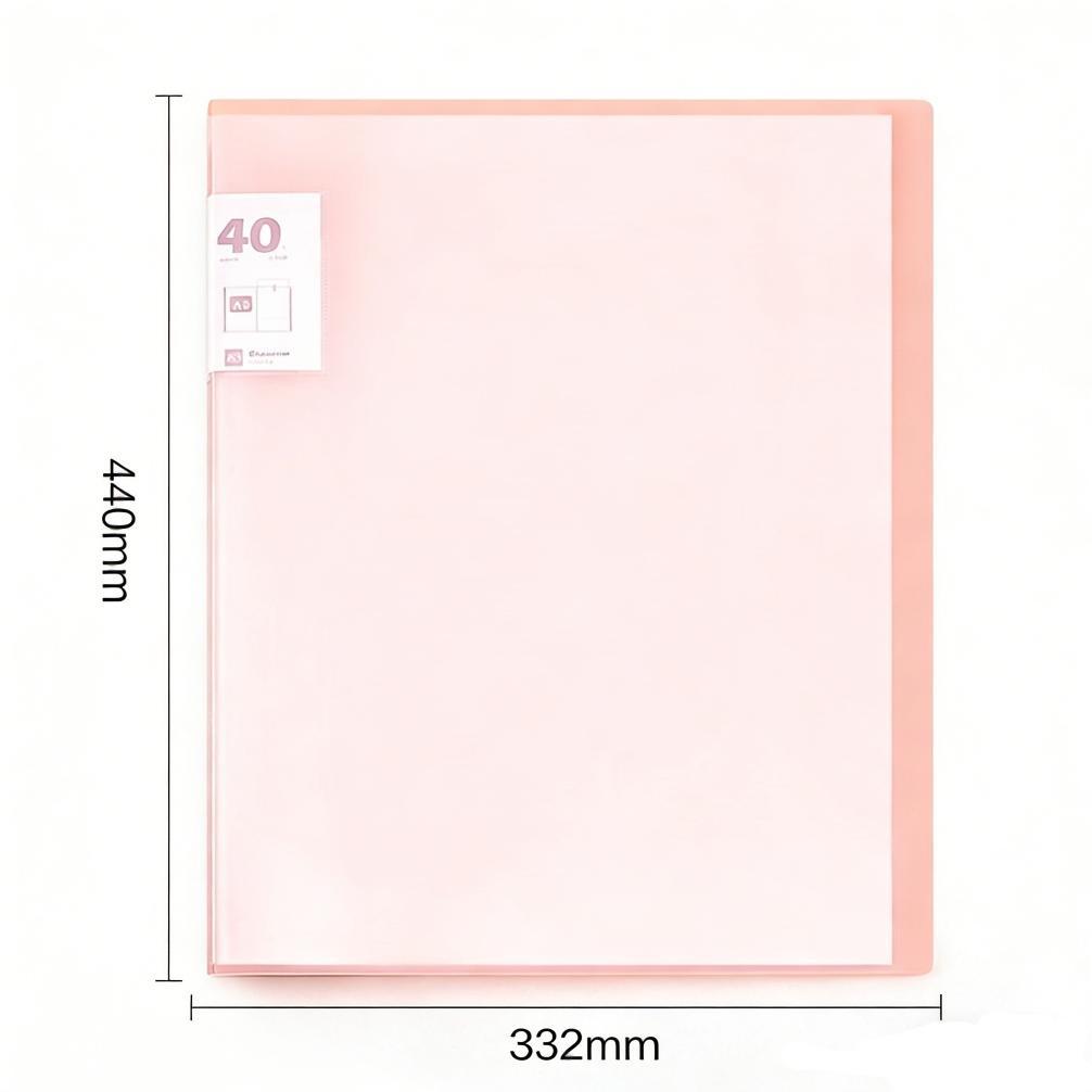 (Ram Lanc) A3 Map Plastik Transparan Display Book Map Plastik 40 Lembar Clear Holder Buku Tampilan