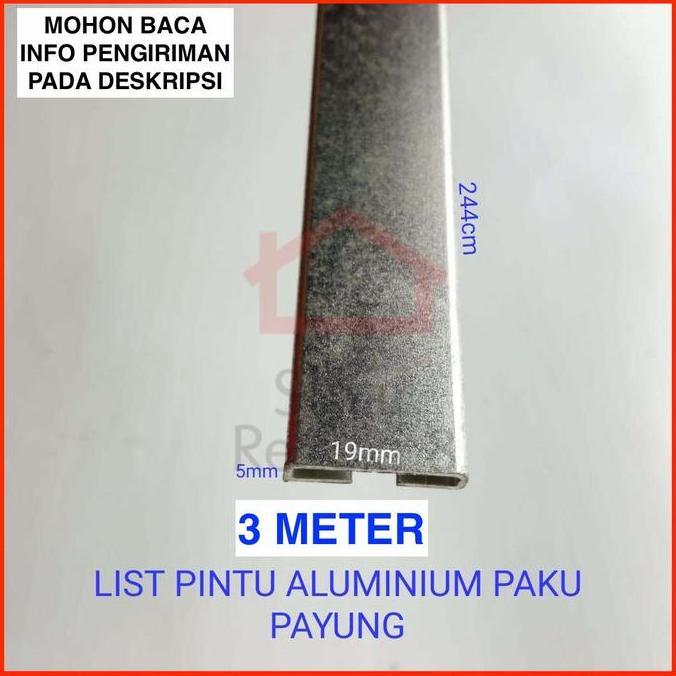 Lis Pintu Paku Payung / Profil Aluminium Frame Handle Lemari Edging