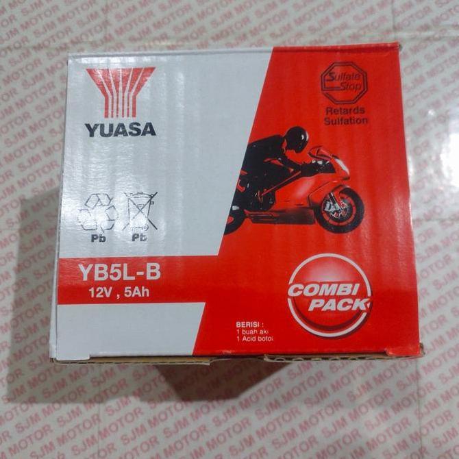 AKI MOTOR AKI ACCU BASAH YUASA YB5L-B PREMIUM