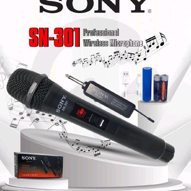 Mic Microphone Mikrofon Wireless Sn 301 1 Mic Sn 302 2 Mic Microhone Mic Mikrofon Tanpa Kabel