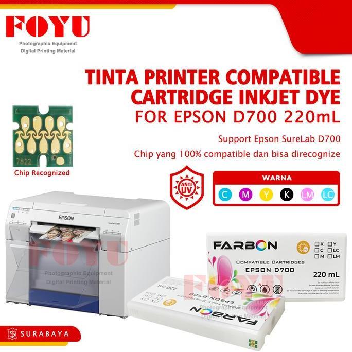 Kroseh_shop - Tinta Printer Compatible Cartridge Inkjet Dye Epson D700 220mL