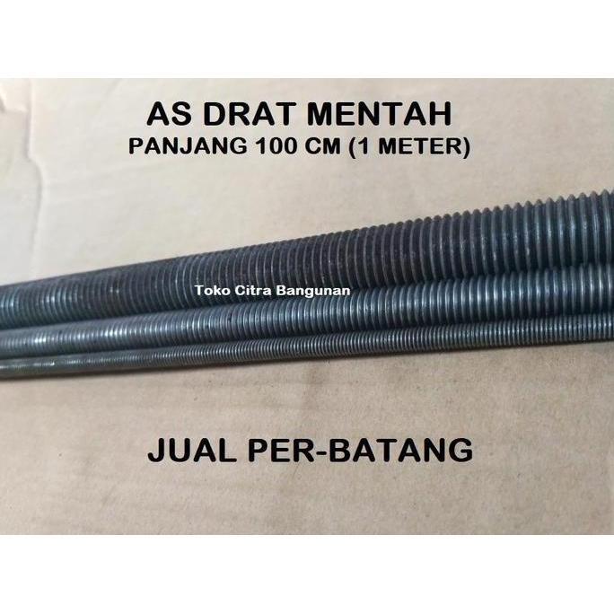as drat baut ulir m 10 mm panjang 100 cm panjang 1 meter