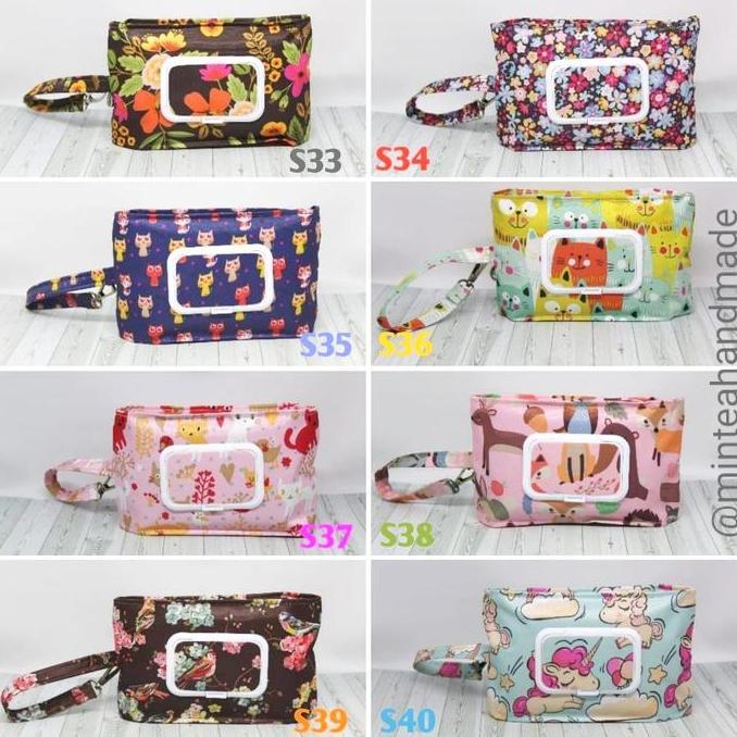 Mintea Tissue Cover 2in1 Tempat Tisu Basah Kering Bayi Flip Waterproof KS