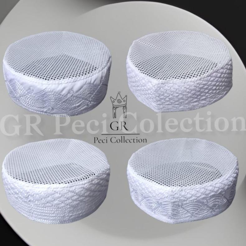 TERMURAH PECI KOPIAH IKAF MADINAH JARING TERBAIK PREMIUM TINGGI 5/6 CM TERLARIS / PECI MADINAH JARIN