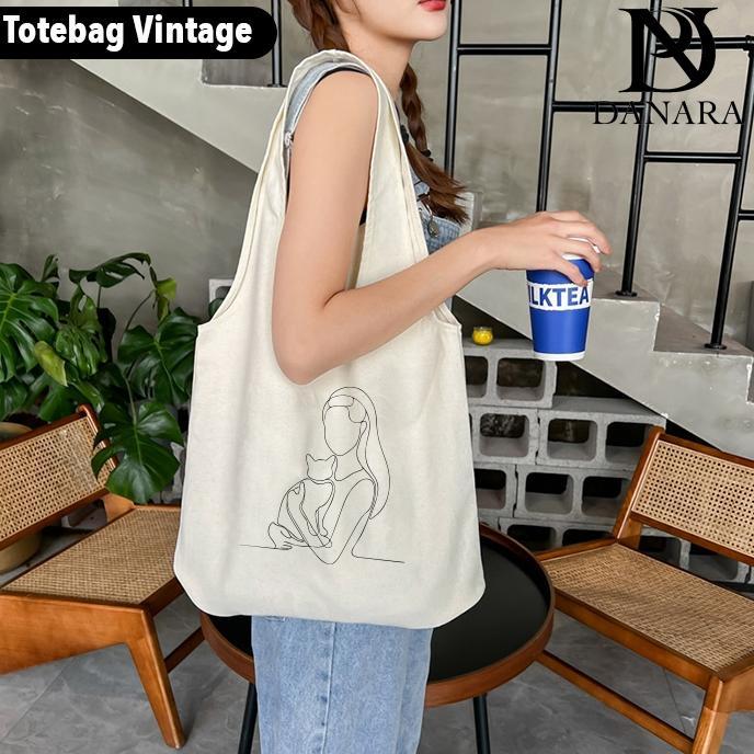 murah danara tote bag vintage wanita - broken white