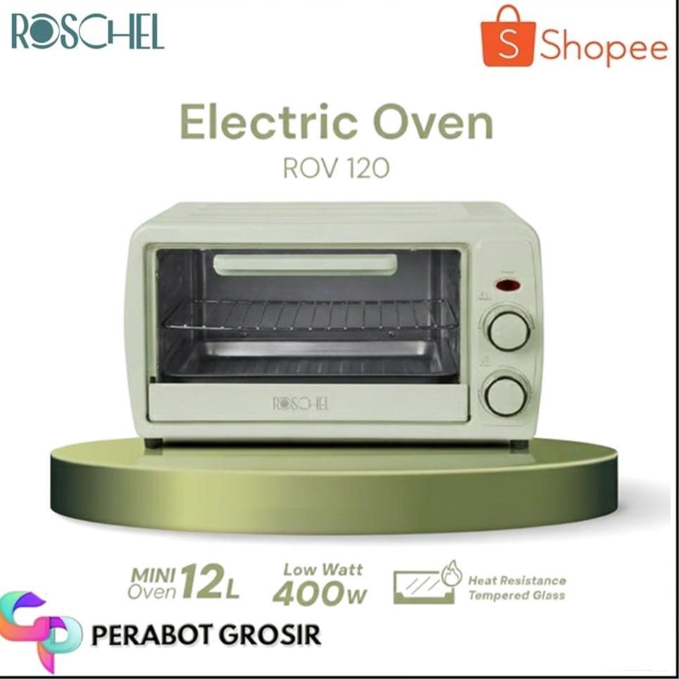 Roschel Electric Oven Low Watt 400W Kapasitas 12L - Oven Listrik Mini Hemat Energi