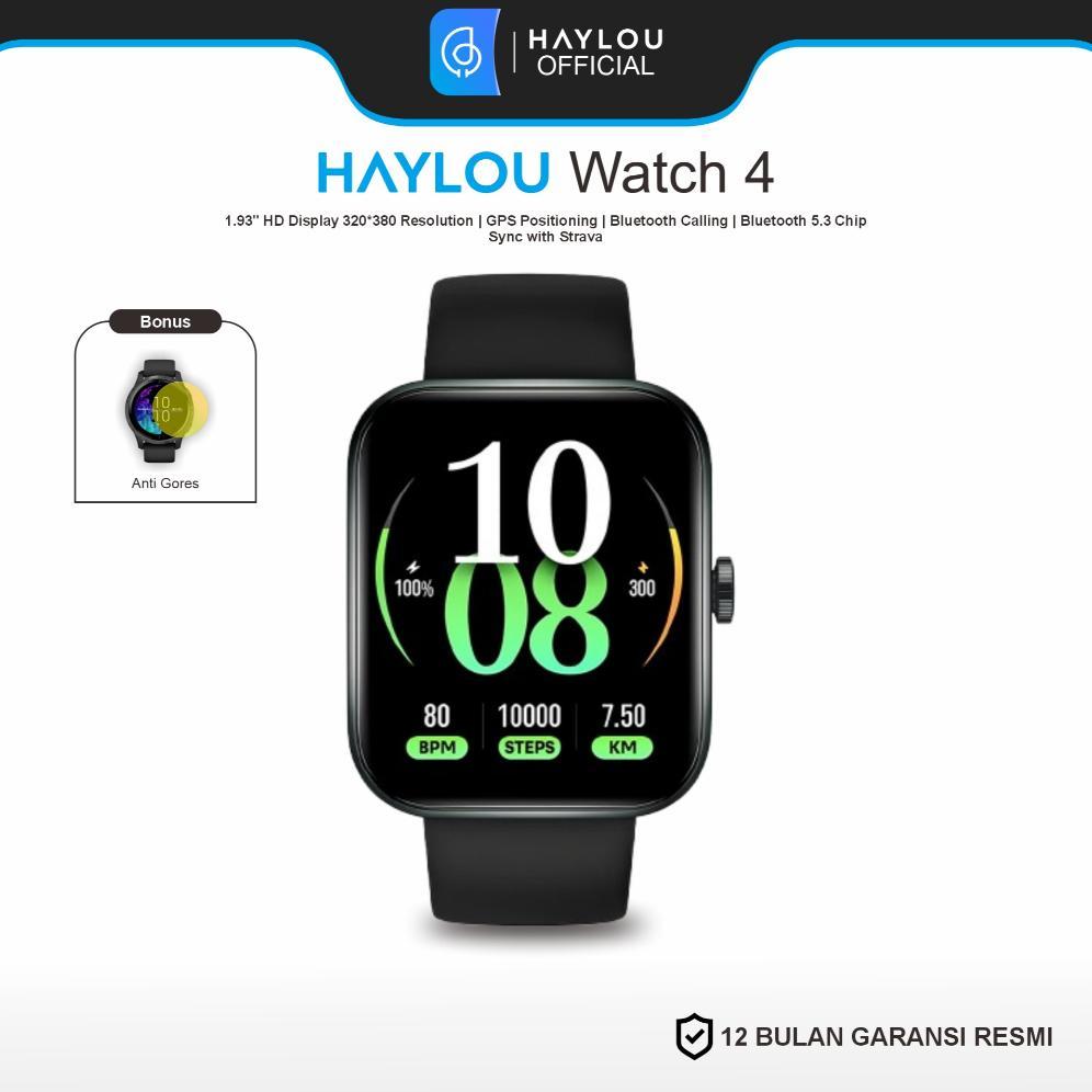 PROMO HAYLOU Watch 4 Smartwatch Multifungsi dengan GPS dan Bluetooth Calling