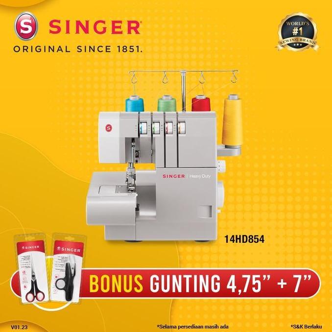 Terlaris Mesin Obras 4 Benang Dan Neci Merk Singer 14Hd854