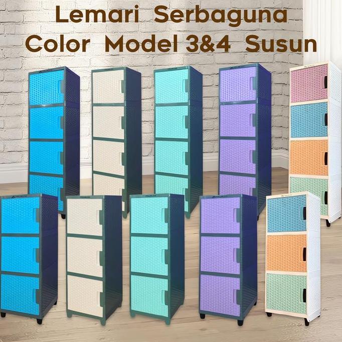 HARGA SAHABAT - LEMARI PLASTIK/LACI PLASTIK/LEMARI  kecil/lemari plastik club flip/rak baju/lemari b