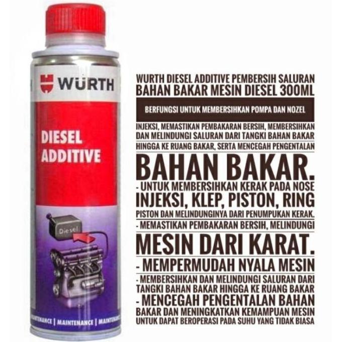 Wurth Diesel Additive - Pembersih Saluran Bahan Bakar Mesin Diesel