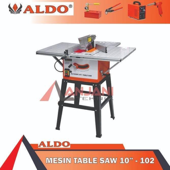 Terlaris Aldo 102 Mesin Gergaji Potong Kayu Meja 10Inch Table Saw 10 Inch