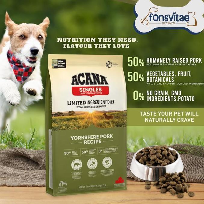 Acana Yorkshire Pork - Makanan Anjing GRAIN FREE