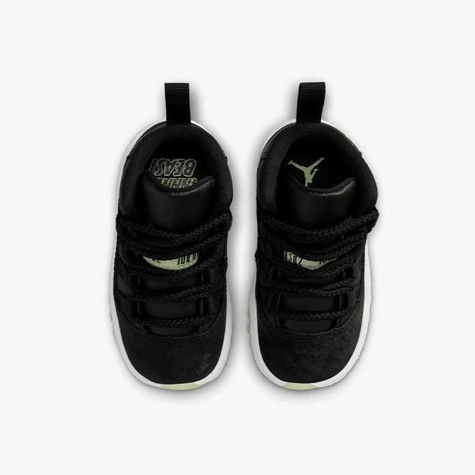 Sepatu basket anak Jordan 11 Retro (TD) Black Volt IB1380-001 (TERBAIK) (TERBARU) (TERMURAH)