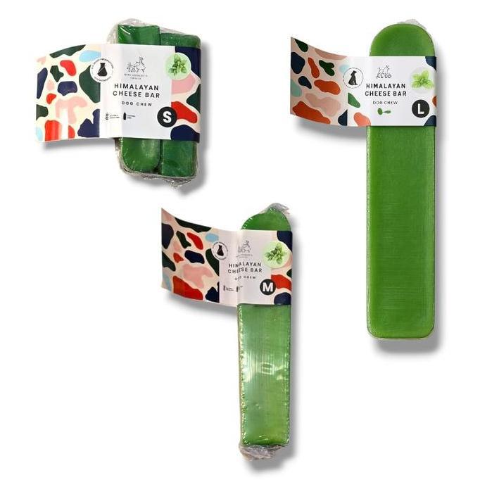 SUNNYPAWS Miss Shirley's Choice MINT Flavour Churpi Stick Himalayan Cheese Bar Himalaya Yak Milk Dog
