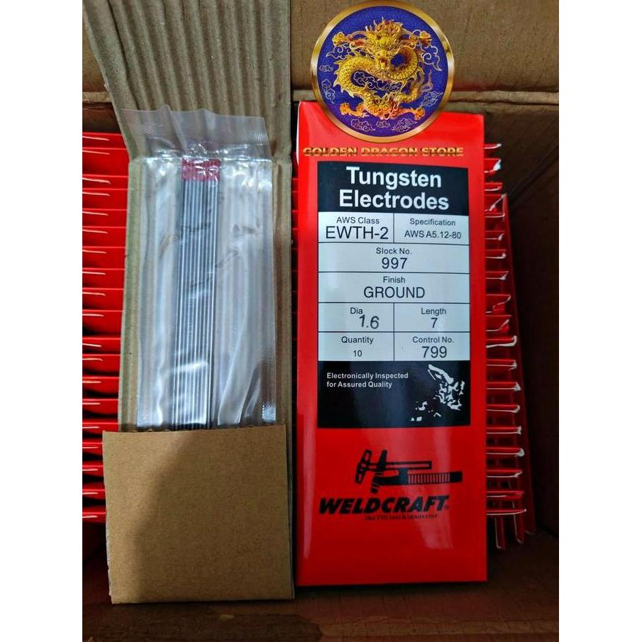 Promo Tungsten 1,6 Mm / Jarum Las Argon 1,6 Mm 1 Pack 10 Pcs Cod