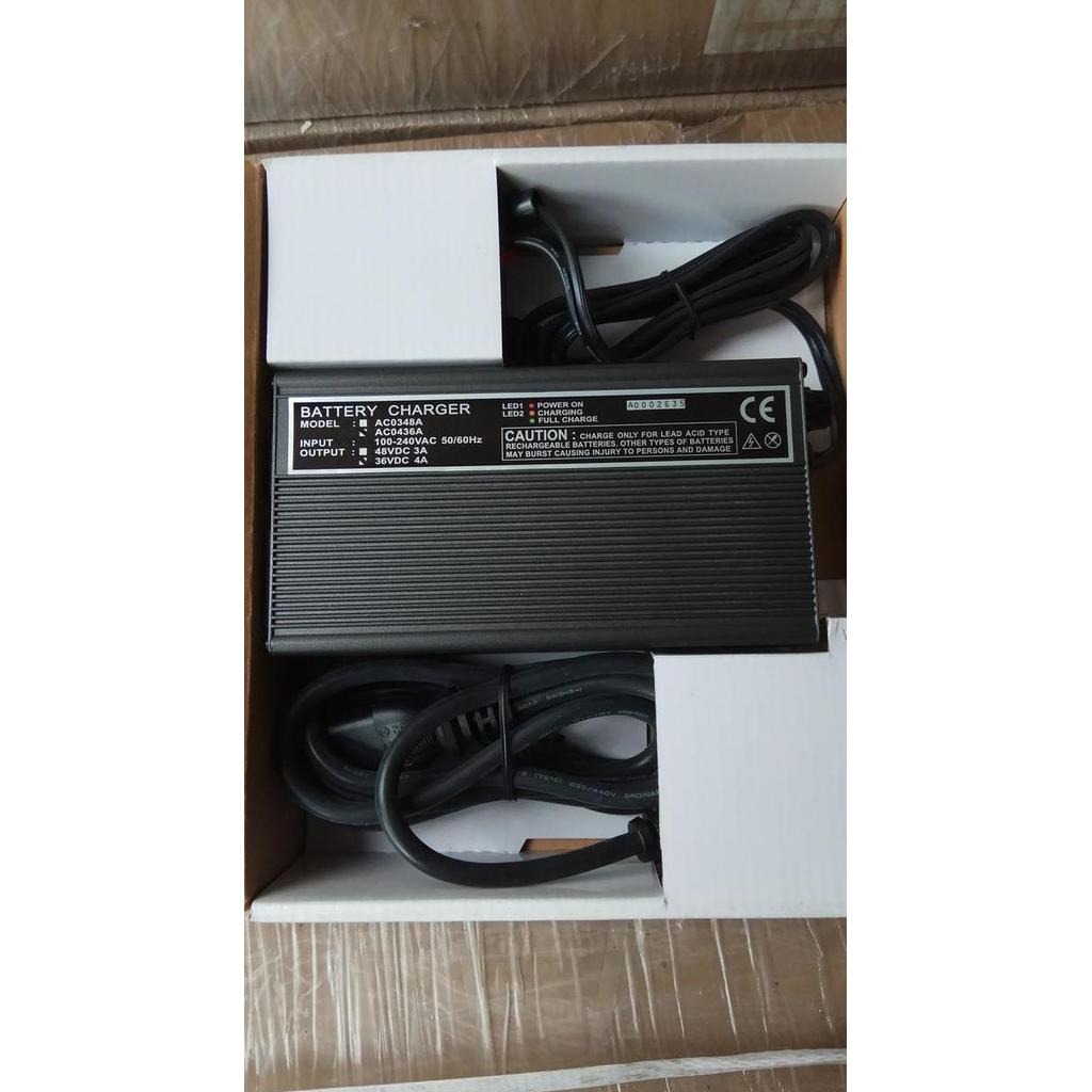 CHARGER LANPOWER (KERING/BASAH) 36V 4A/ AKI CHARGER 36V 4A