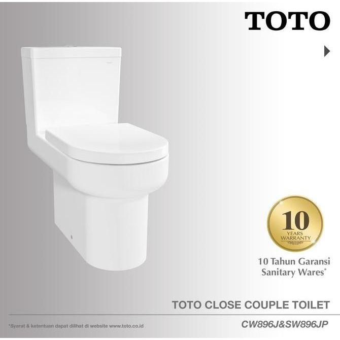 TOTO Omni+ Closed Couple Toilet S-Trap / Kloset Duduk CW896J/SW896JP