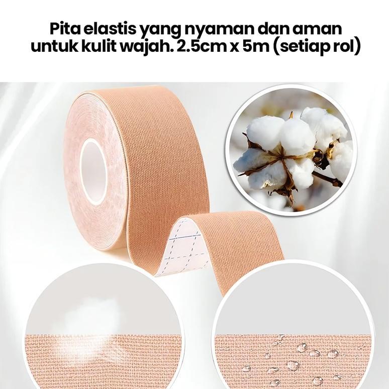 <RAJA> Facial Myofascial Lift Tape V Shaped Face Lift Tape Anti Sagging Face Lift Chin Breathe Facia
