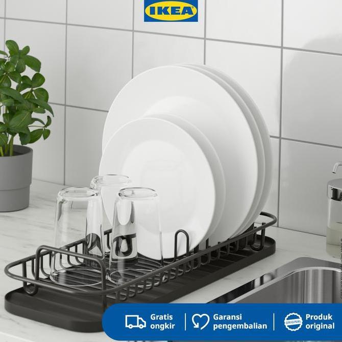 IKEA LILLHAVET Rak Piring Multifungsi Antrasit