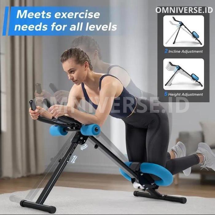 (Preorder) Foldable Abdominal Trainer Adjustable Abdominal Muscle Machine Indoor Fitness Equipment A