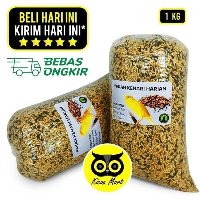 Pakan Harian Kenari Sempati Mixseed Komplit Cnary Niger Seed Biji Sawi