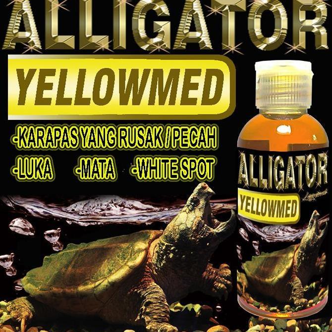 ALLIGATOR YELLOWMED OBAT JAMUR WHITE SPOT BINTIK PUTIH KURA-KURA AIR AST CST MENGOBATI LUKA LECET IN