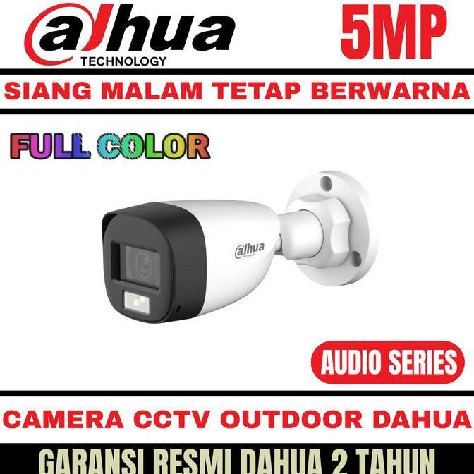 CAMERA CCTV DAHUA 5MP COLORVU OUTDOOR COLORFUL KAMERA CCTV AUDIO