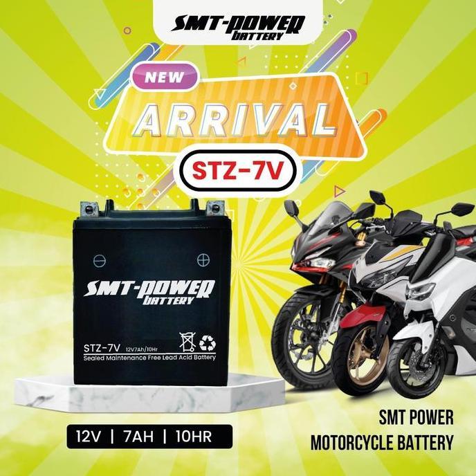 BATTERY SAMOTO 12V 7AH 10 HR - STZ7V / AKI KERING MOTOR HIGH QUALITY