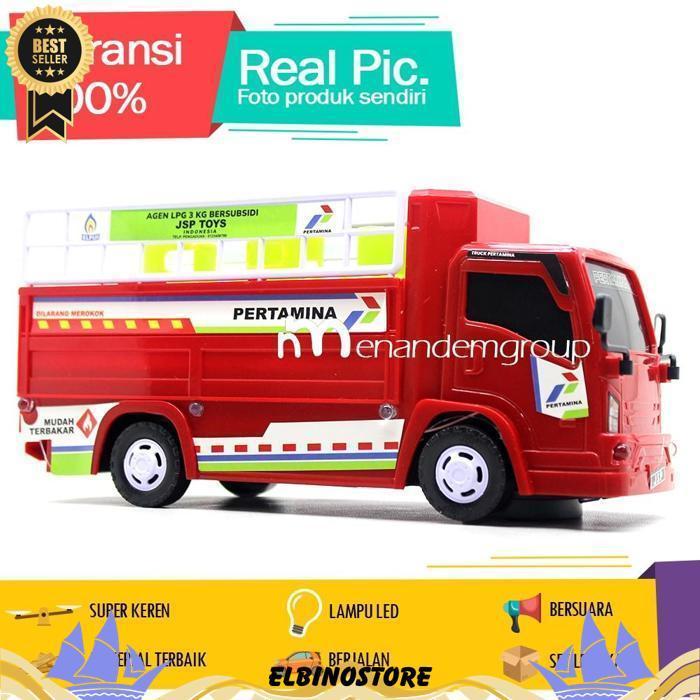 Manan Mobil Mobilan Truk Oleng Truk Besar Klakson Mania Engkel Angkut Gas Pertamini Berjalan Bersuar