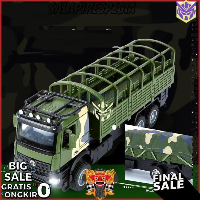 Mainan Mobil Diecast Truk Militer Army 1:35