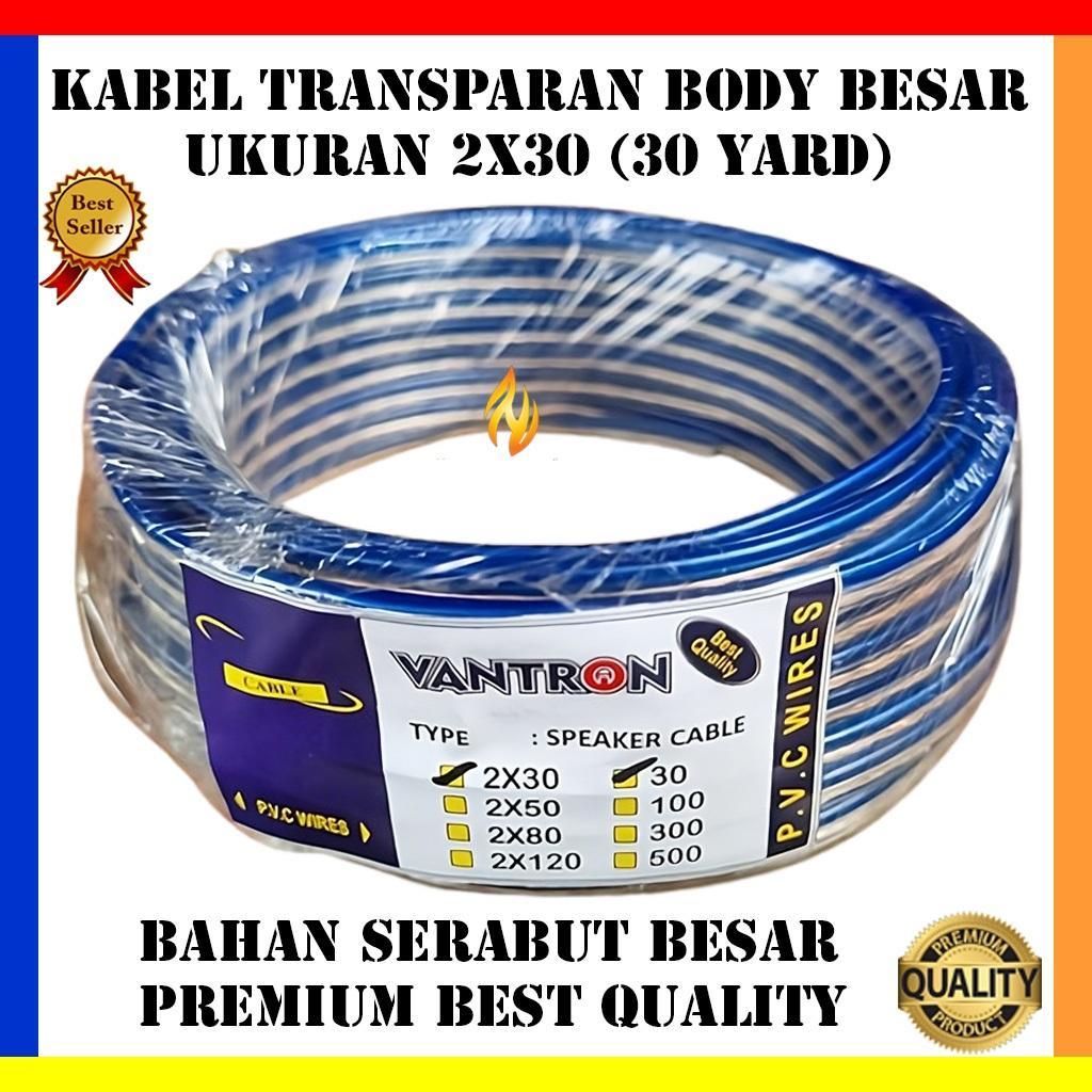Kabel Listrik Audio Speaker 2X30 30 Yard / Kabel Transparan 2X30 30 Yard / Kabel Audio Murah / Kabel