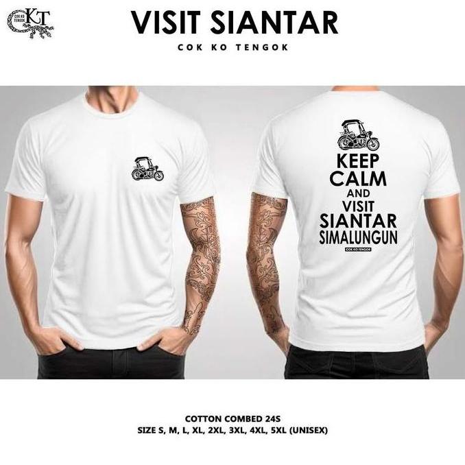 CKT VISIT SIANTAR Kaos Batak Cok Ko Tengok Katun Combed 24s Premium Distro Basic Tshirt