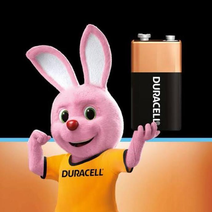 (Good) Baterai Alkaline Duracell 9V MN1604 Asli, memberikan daya tahan lama untuk detektor asap/main