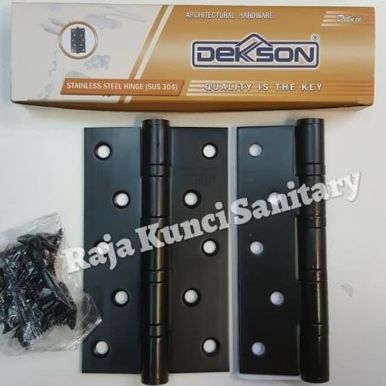 Engsel Dekson Hitam 5"X3"x3mmx4bb.Engsel Dekson 5" Stainless SUS 304