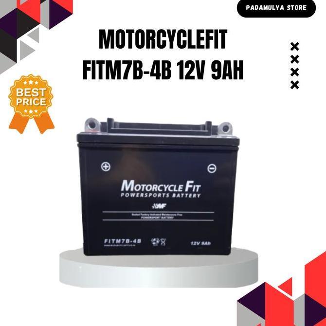 Aki Kering Motorcycle Fit Fitm7B-4B 12V 9Ah Gm7B-4B Motor Yamaha Nouvo Scorpio Honda Tiger Best Qual