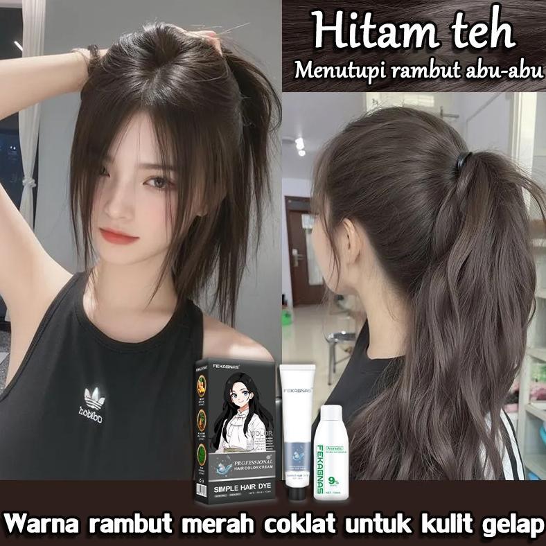 [2026 Baru]FAKE GNAS Cat rambut hitam natural 200ML,Menutup uban penyelamat rambut hitam(cat rambut 