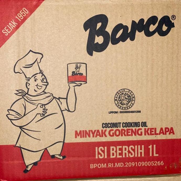Pilihan- Minyak Goreng Barco 1 Liter Botol Dus Isi 12