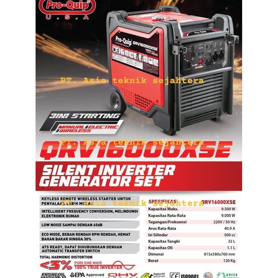 Genset Silent Inverter 12.5 Kva 10000 Watt Proquip